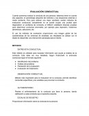 Análisis de la la conducta