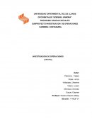 Operaciones SUBPROYECTO INVESTIGACION DE OPERACIONES