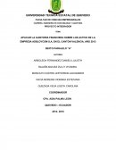 APLICAR LA AUDITORIA FINANCIERA SOBRE LOS ACTIVO DE LA EMPRESA ADBLOYCOM S.A, EN EL CANTON VALENCIA, AÑO 2013