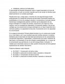 PRIMERA LANGUA EXTRANJERA