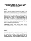SITUACION ACTUAL DE LOS DDHH EN BRASIL: ENTRE EL DESARROLLO ECONÓMICO Y EL DESARROLLO SOCIAL