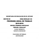 Programa anual de trabajo para docentes