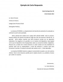 Ejemplo Carta de Solicitud, Respuesta y solicitud de beca - Trabajos -  Victor E. Aquino