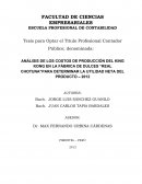 ANÁLISIS DE LOS COSTOS DE PRODUCCIÓN DEL KING KONG EN LA FÁBRICA DE DULCES “REAL CHOTUNA”PARA DETERMINAR LA UTILIDAD NETA DEL PRODUCTO – 2012