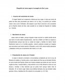 Biografía de Jesús según el evangelio de San Lucas