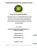 INFLUENCIA DEL pH Y LA CONCENTRACIÓN DEL ACIDO CITRICO EN LA RECUPERACIONDE COBRE MEDIANTE LIXIVIACION POR AGITACION DE MINERALES OXIDADOS DE TIPO CUPRITA
