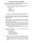 Cuales son las Actividades de gestión de aprovisionamiento