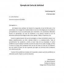 Ejemplo Carta de Solicitud, Respuesta y solicitud de beca - Trabajos -  Victor E. Aquino