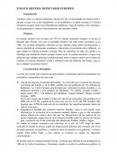 Ensayo Sistema Monetario Europeo