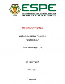 ANÁLISIS CAPÍTULOS LIBRO “USTED S.A.”. Página 1