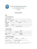 Historia de salud. Historia de enfermería