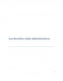 Los derechos reales administrativos