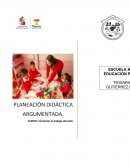PLANEACION DIDACTICA ARGUMENTADA