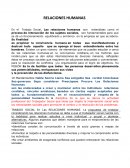 La importancia del proceso de las relaciones humanas