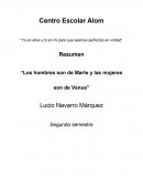 El Resumen Los hombres son de marte, las mujeres son de venus