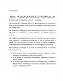 Educacion basica y curriculum.