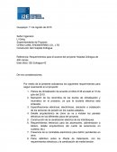 Requerimientos para el avance del proyecto Hospital Zofragua de 400 camas.