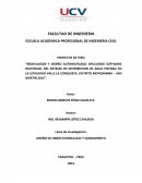 MODELACION Y DISEÑO AUTOMATIZADO APLICANDO SOFTWARE WATERCAD