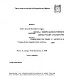 Panorama Actual de la Educación en México.