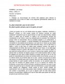 ESTRATEGIAS PARA COMPRENSIÓN DE LA OBRA