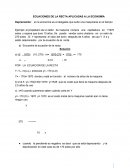 Cuales son Las rectas aplicadas ala economia