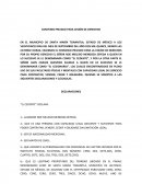 Ejemplo de convenio privado para cesión de derechos