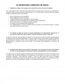 Tema de Indicacion las ventajas y desventajas de la creación de la nueva Gerencia de Logística