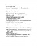 Código de generalidades para estudiantes de nivel superior