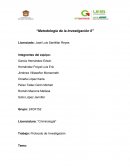 La Metodología de la Investigación.