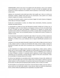 COMUNICACIÓN a todo lo que ocurre en la relación entre dos personas o más. Página 1