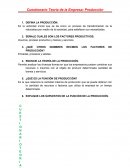 Es la actividad inicial que se da como un proceso de transformación de la naturaleza por medio de la sociedad, para satisfacer sus necesidades.