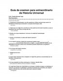 Guia de examen extraordinario de Historia Universal