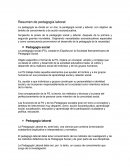 Resumen de pedagogía laboral