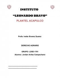 ASPECTOS GENERALES DE DERECHO AGRARIO.. Página 1