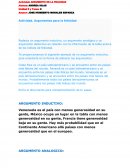 Actividad - Argumento de la felicidad