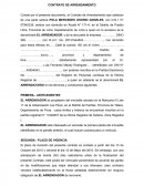 UN CONTRATO DE ARRENDAMIENTO.