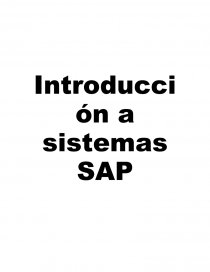 Introducción a sistemas SAP. Página 1