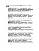 Ciencias relacionadas con la ecologia, definicion