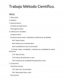 Un trabajo sobre el Método Científico