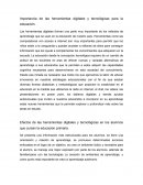 La Importancia de las herramientas digitales y tecnológicas
