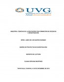 UN DISEÑO DE PROYECTOS DE INVESTIGACIÓN