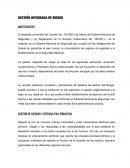 Gestión Integrada de riesgo