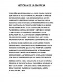 HISTORIA DE LA EMPRESA COMPAÑÍA INDUSTRIAL LIMA S.A – CILSA