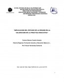 Implicacion del estudio de la region en la valoracion de la practica educativa