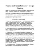 Practica de Energía Potencial y Energía Cinética