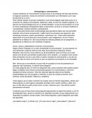 La Antropología y su comunicación