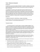 Administración de operaciones logísticas. Modos de transporte