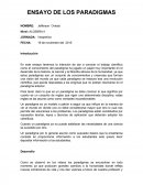 ENSAYO DE LOS PARADIGMAS