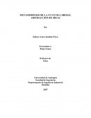 METAMORFOSIS DE LA CULTURA LIBERAL