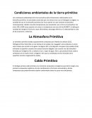 Un nuevo modelo de evolución por selección natural, La atmosfera de la tierra primitiva y el Caldo primitivo